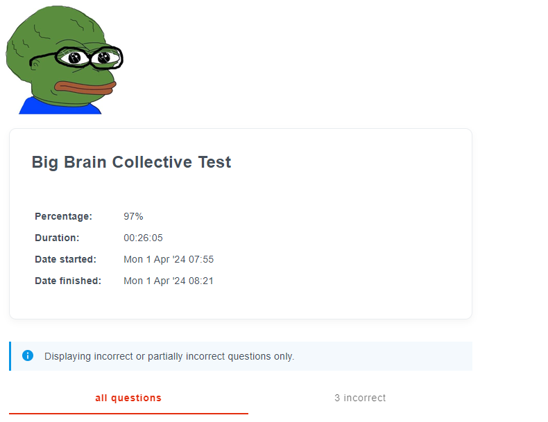 Hard quiz but feels good all my random knowledge proved useful