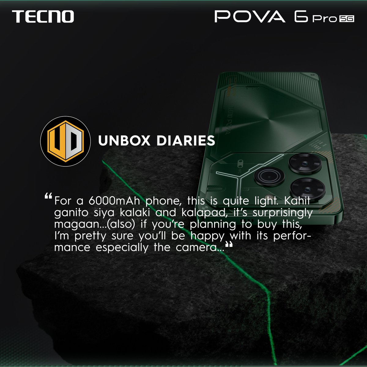 Discover the ultimate combination of a big battery, stunning design, and limitless performance of the new TECNO #POVA6Pro5G!

Check out Unbox Diaries’ review for more information: youtu.be/pL8hEBMgJGk

#TECNOPOVA6Pro5G #TECNOPOVA6Series #LimitlessPerformance #TECNOPhilippines