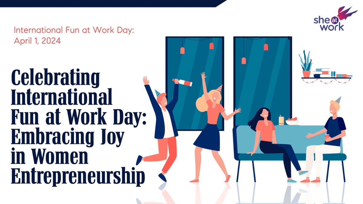 This #InternationalFunatWorkDay, let's celebrate the joy and creativity that women entrepreneurs bring to the workplace. Read more: tinyurl.com/5n7musrm #WomenEntrepreneurs #WomenEmpowerment #WomenEntrepreneurship