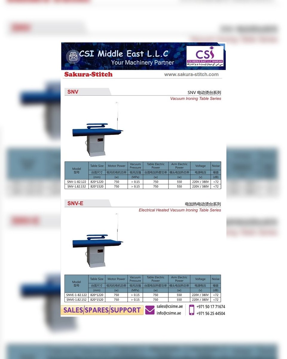 csi_east's tweet photo. SAKURA-SNVE-1.82.152 Electrical Heated Vacuum Ironing Table Series

#sewing #sharjah #dubai #uaetiktok #abudhabi #alain #rasalkhaimah #burdubaifashionstreet
#britex #highlead #sakurastitch #gerbertechnology #kayu #automaticcuttingmachine #millerweldmaster #plotter #middleeast https://t.co/f2hIyUILsP