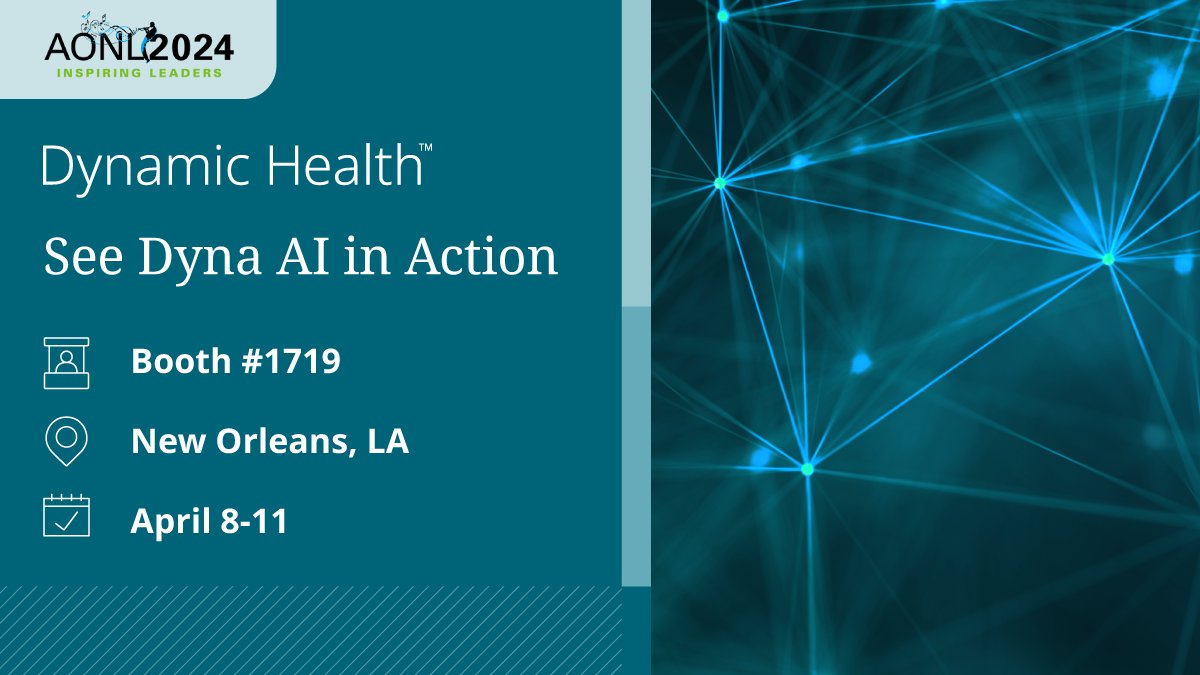 EBSCO_Health's tweet photo. Visit us at @tweetAONL 2024, booth 1719, to learn how Dyna AI for #DynamicHealth provides fast answers at the point of care. Learn more: https://t.co/G4Azg8TNkq #AONL2024#genAI #nurseleaders https://t.co/w0Udkz56ZV