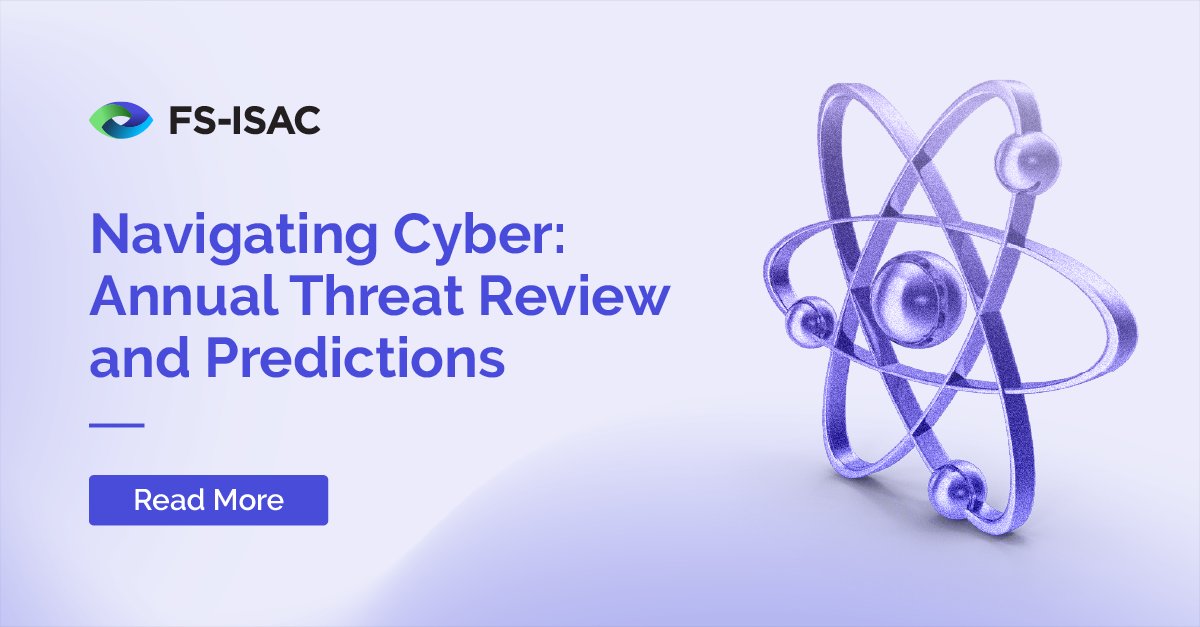 Out now! Our annual industry-wide report highlighting key threats and trends in the cyber landscape and our views on the biggest cyber risks for the financial sector in 2024: Navigating Cyber bit.ly/3JequtT