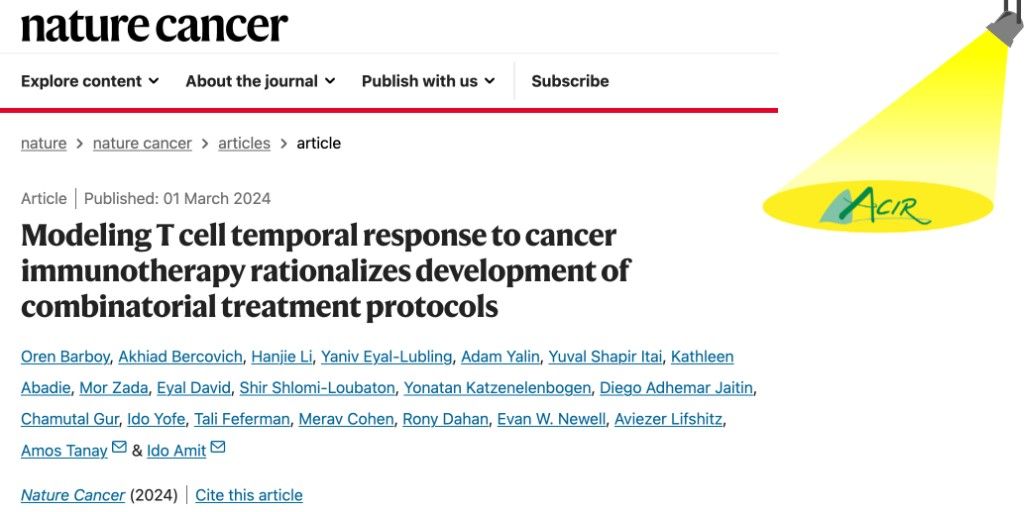 ACIR (@acir_org) on Twitter photo Barboy et al. leveraged scRNAseq to track temporal transitions in T cell phenotypes across compartments in multiple mouse tumor models, identifying 7 novel, functional programs that spanned a continuum of T cell states. bit.ly/3TyW8a0 ย <a href="/orenbarboy/">Oren Barboy</a> ย <a href="/IdoAmitLab/">IdoAmitLab</a> Barboy et al. leveraged scRNAseq to track temporal transitions in T cell phenotypes across compartments in multiple mouse tumor models, identifying 7 novel, functional programs that spanned a continuum of T cell states. bit.ly/3TyW8a0 ย <a href="/orenbarboy/">Oren Barboy</a> ย <a href="/IdoAmitLab/">IdoAmitLab</a>