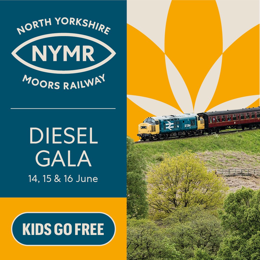 #APRILFOOLS ! We couldn't help ourselves...👀 We are however very excited to announce the return of our popular Diesel Gala which will be taking place 14 - 16 June 2024 🚆 To keep up to date with the announced locomotives and to book your tickets visit nymr.co.uk/diesel-gala