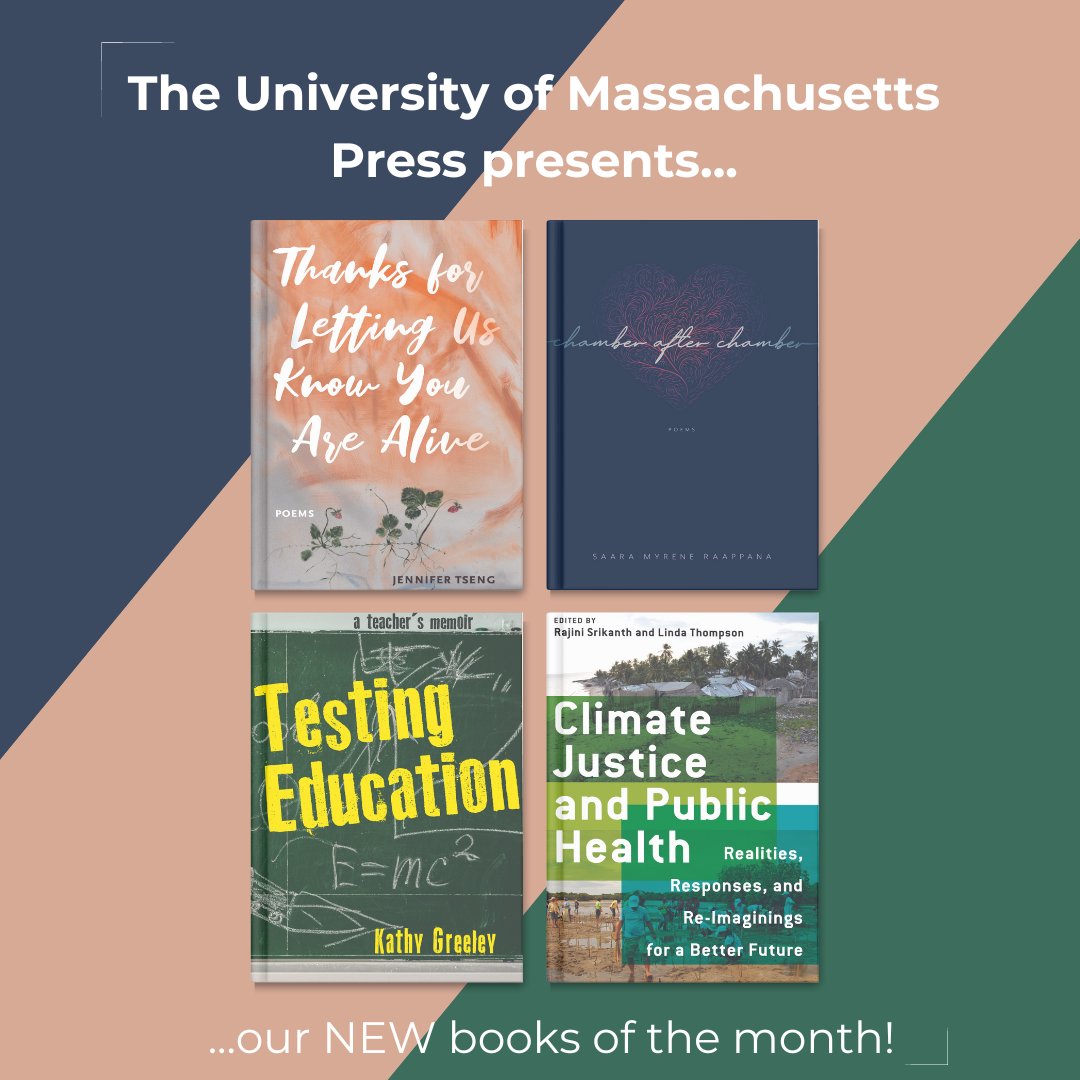 Visit umasspress.com to see our new releases of the month! Order one (or all) from our website using code UMASS20 to save 20%. #umasspress