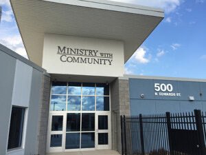 Thanks to Ministry With Community for the work they do in our community! Learn more at ministrywithcommunity.org #broncoswillreign @BroncsWillReign