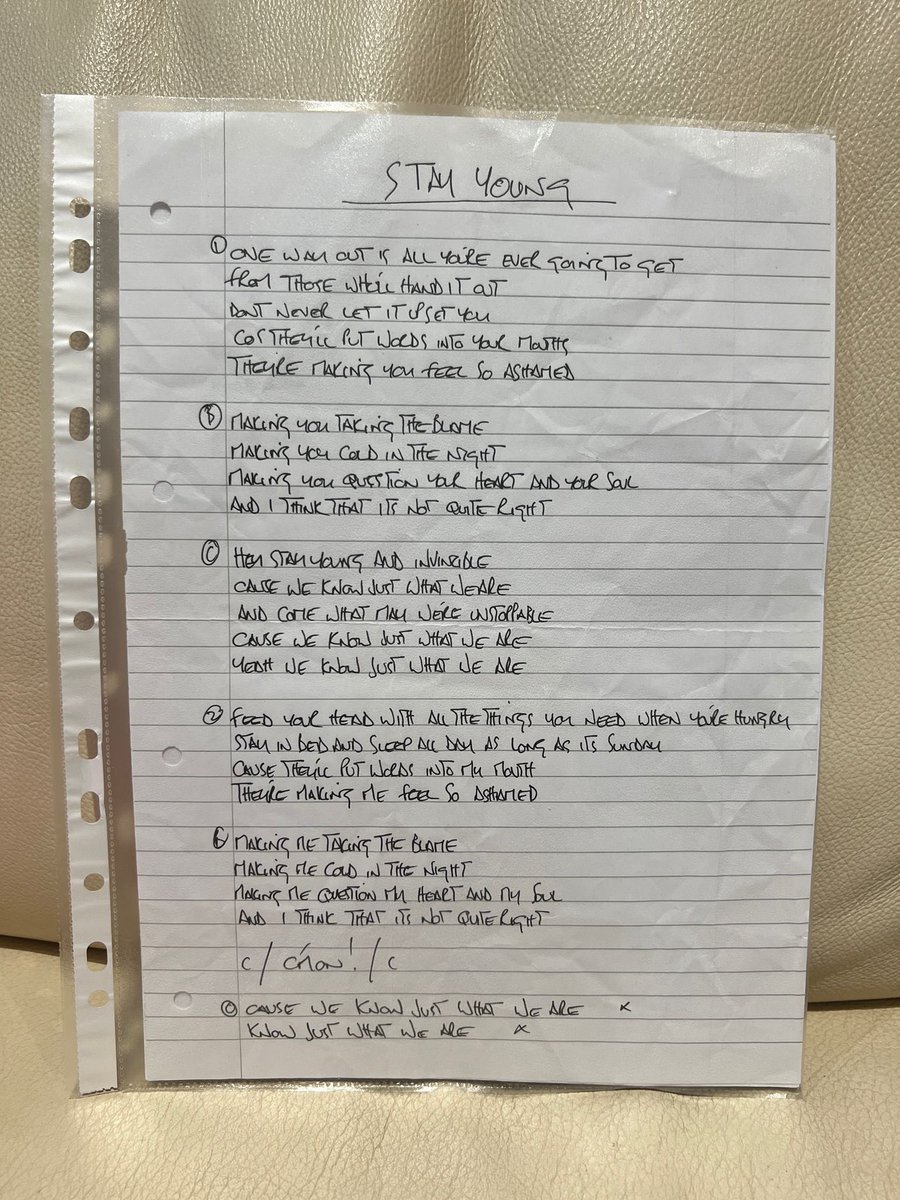 Hey, stay young and invincible. 

#oasis #lyrics #noelgallagher #liamgallagher