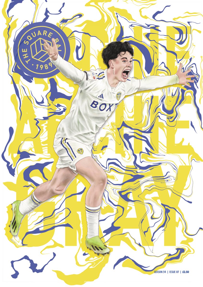 ⚽️ TSB – 23/24 – ISSUE 7! On sale tonight at Elland Road, or right now online! 😬 84 pages of #LUFC to make you excited/terrified for the last month of the season. ➕TSB+ members can read it now: thesquareball.net/leeds-united/t… 👩‍🎨Cover by Vicky Siviter