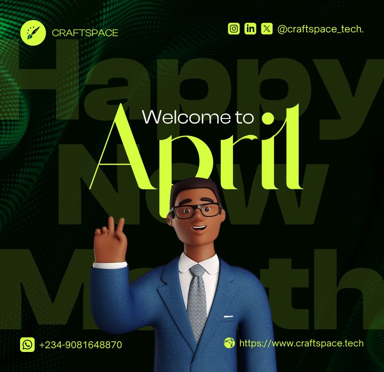craftspace_tech's tweet photo. Welcome to a month of endless possibilities!

#happynewmonth https://t.co/yyo1Z17GKZ