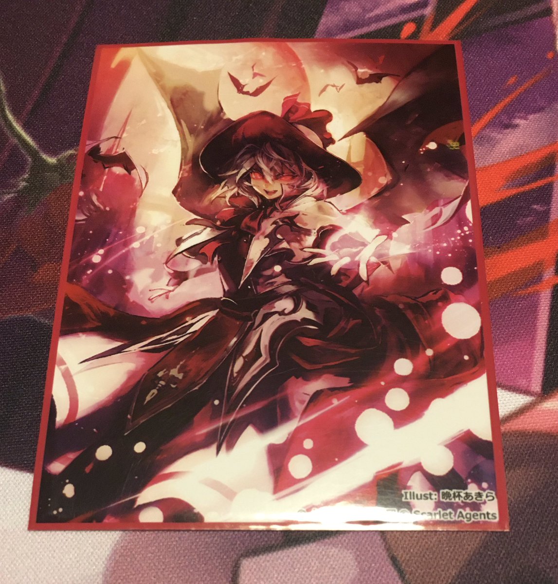 1日1個東方グッズ紹介 レミリアスカーレットのスリーブです！ 晩杯