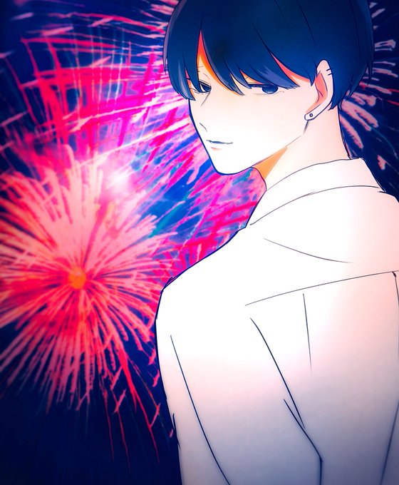 「aerial fireworks」 illustration images(Latest)