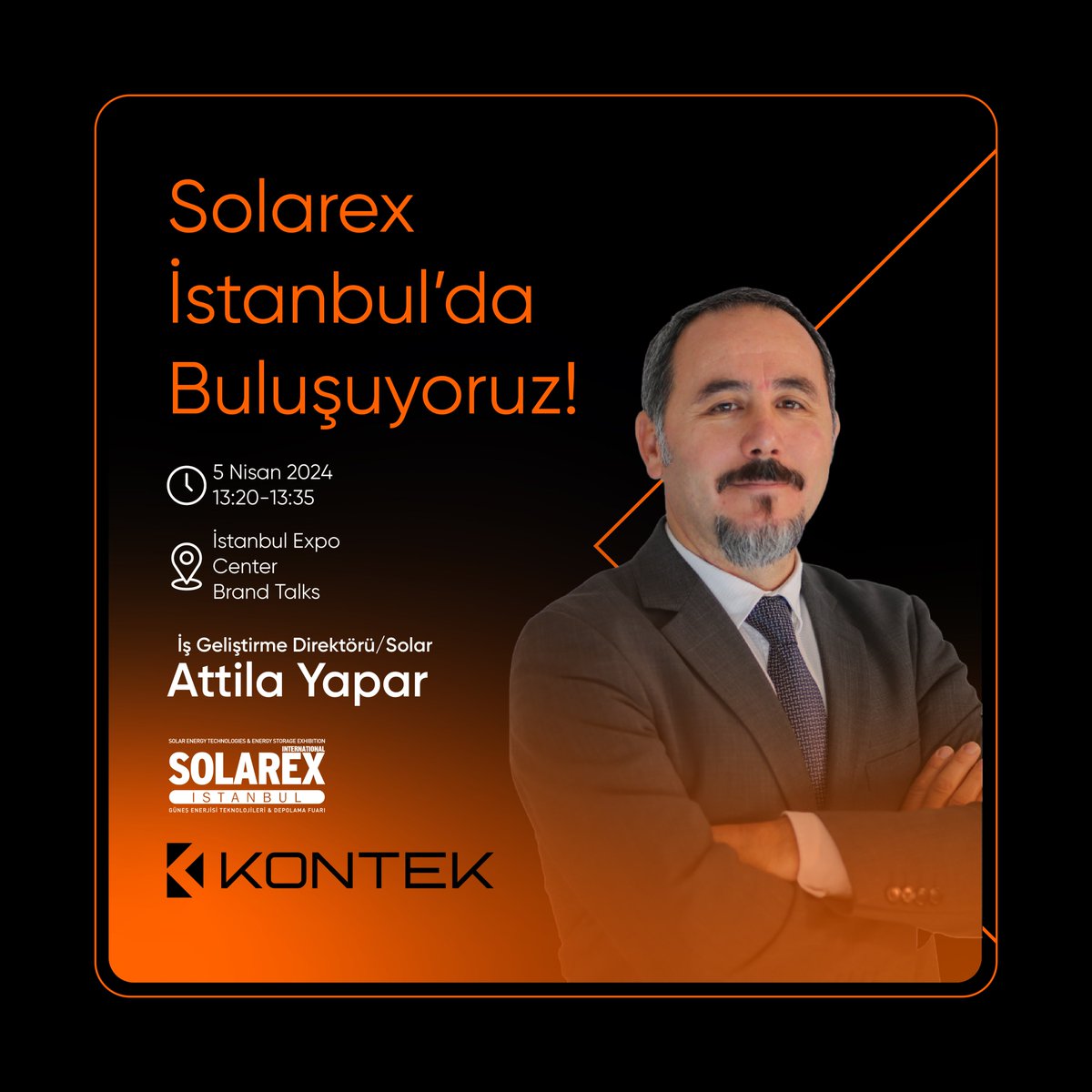 Kontek Solar İş Geliştirme Direktörümüz Attila Yapar 5 Nisan Cuma günü, Brand Talks'ta konuşmacı olarak yer alacak!

📆5 Nisan Cuma,2024
⏰13:20-13:55
📍İstanbul Expo Center Brand Talks

#kontekenerji #enerjiveötesi #brandtalks #solarexistanbul