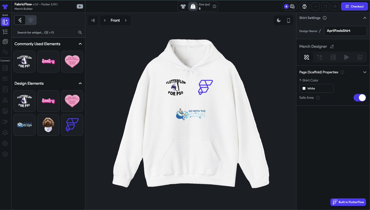 devJunaid1's tweet image. Still not sure if y&apos;all fooled us on April Fools or we really getting this merch, cuz I definitely need it 🤣
well played @flutterflow 
Check it here -&amp;gt; fabricflow.io 
#flutterflow #lowcode #fabricflow #nocode