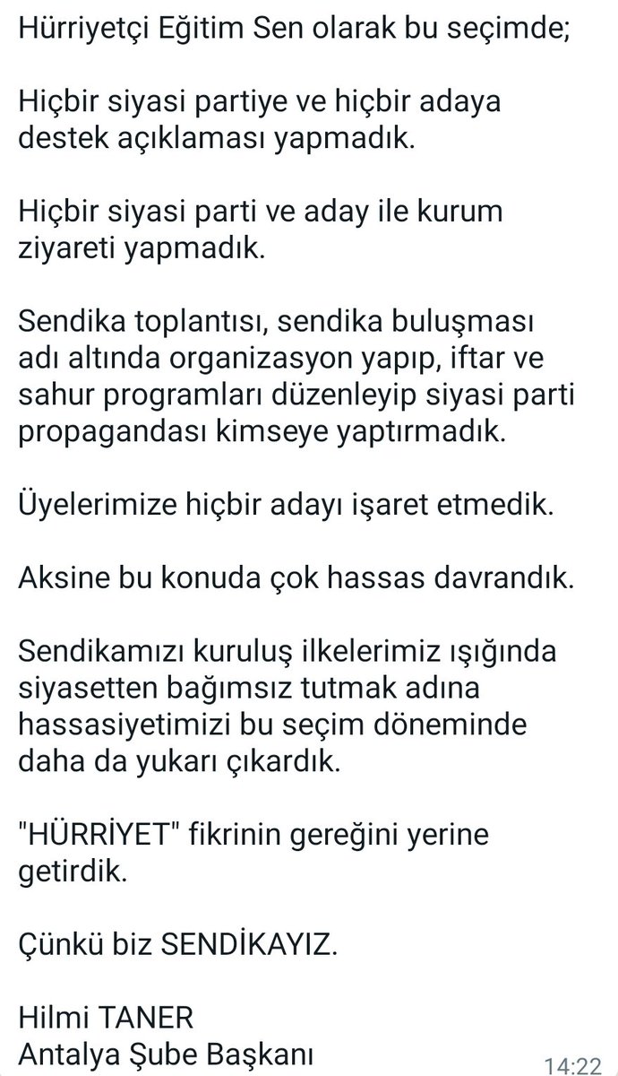 #Antalya #secim2024 #hursen @hilmitaner @HurEgitimSen