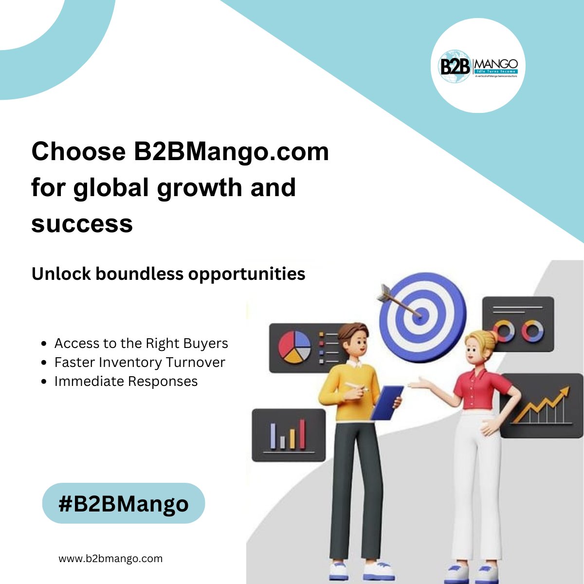 Choose B2BMango.com  for global growth and success and Unlock boundless opportunities.

Explore now at b2bmango.com!

#InventoryManagement #SupplyChain #ExcessInventory #BusinessSolutions #Optimization #Profitability #B2Bmango