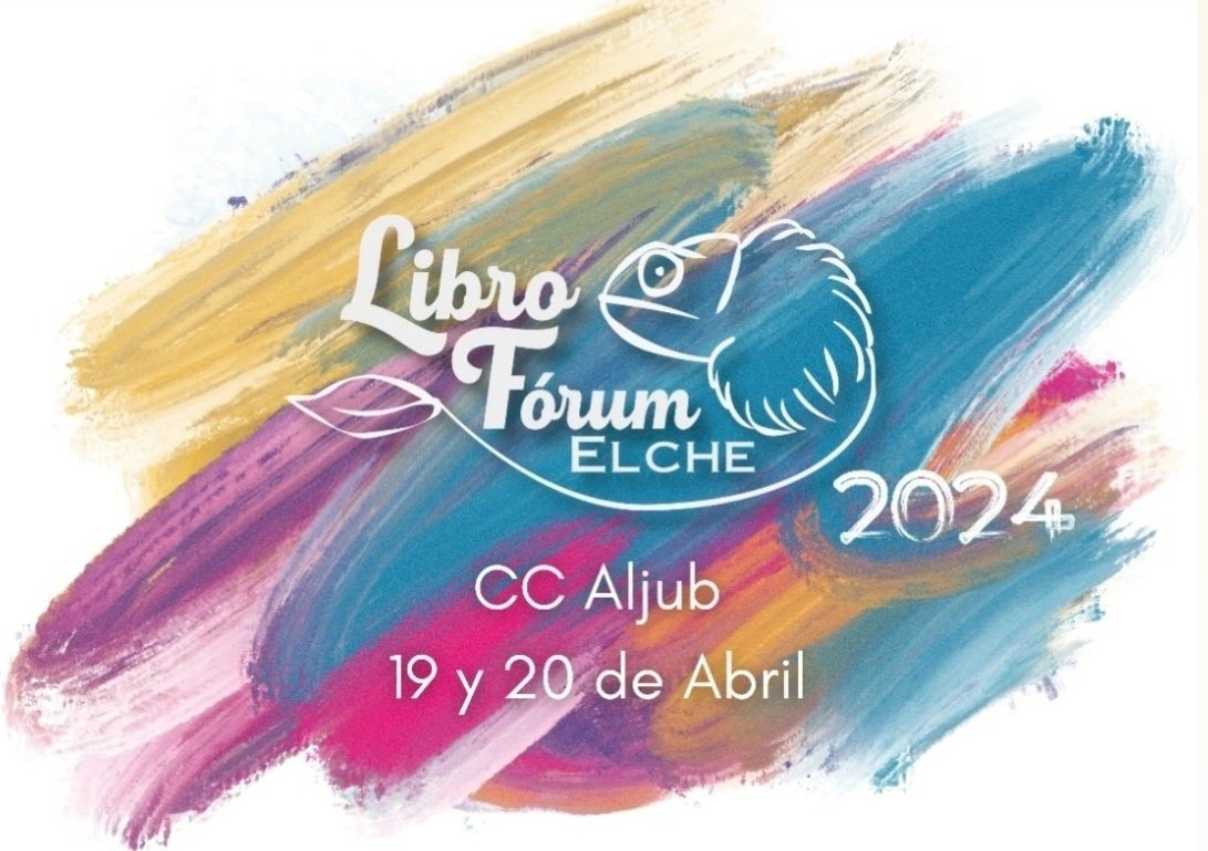 ¡QUE YA ESTAMOS EN EL MES DEL #LibroForumElche2! ¡Que ya queda nada para volver a disfrutar de compañeros, de libros, de charlas, risas, croquetas, chuches, talleres... Y mucho más! ¡Nos vemos el 19 y 20 de abril en el CC Aljub! 🔥😍