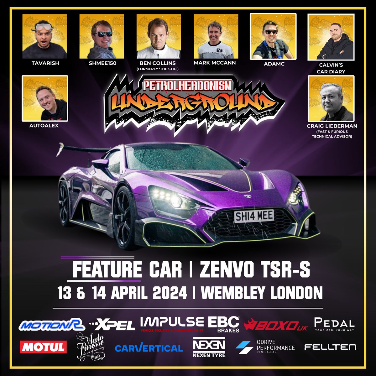 Petrolheadonism Underground on the 13th/14th of April at Wembley Park will feature a stunning lineup of cars. Make sure to get your tickets now and don't forget to book your meet & greet: seetickets.com/event/petrolhe… #Ad