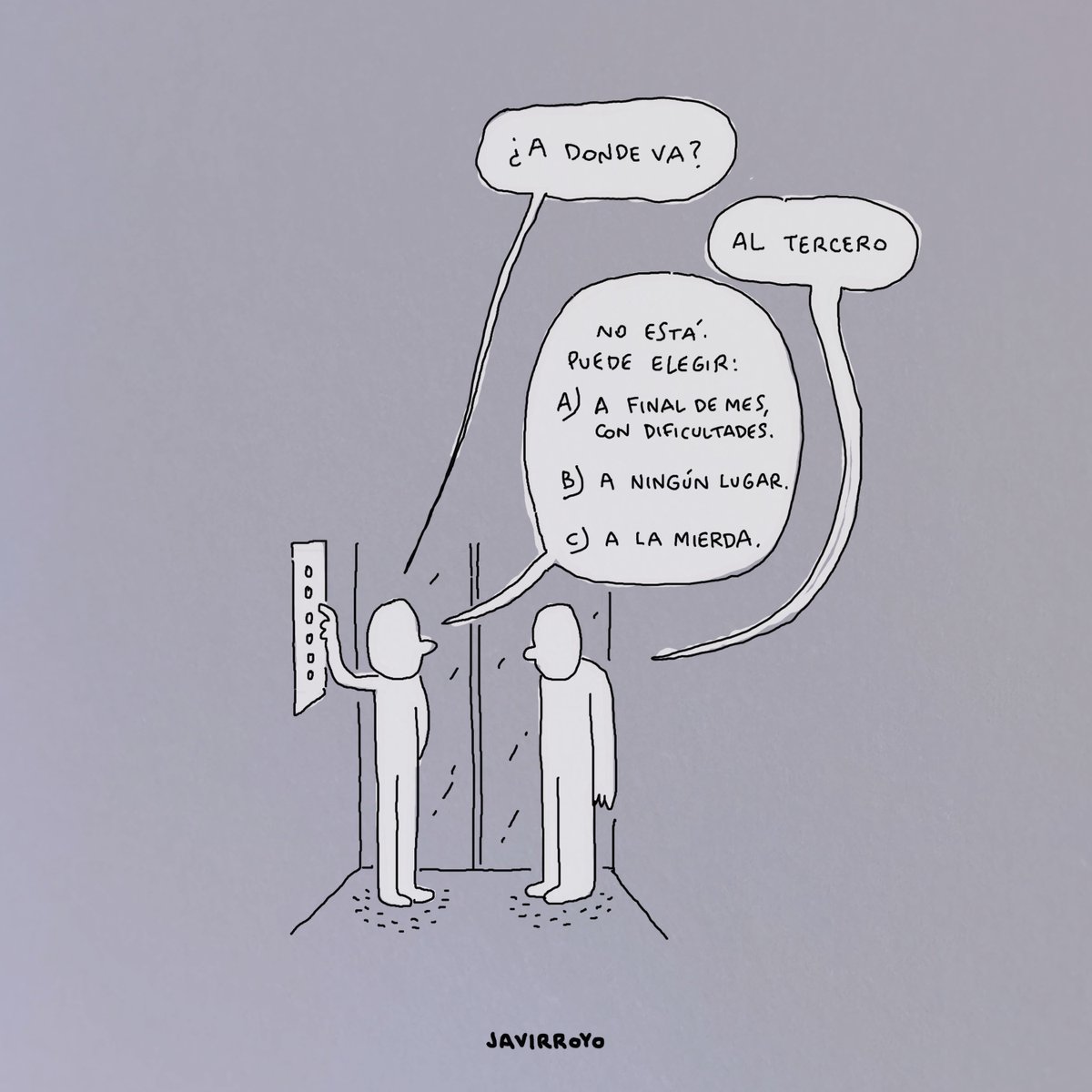 javirroyo's tweet image. ¿A dónde va?
.
#adondeva #ascensor #javirroyo #illustration #art #artist #design #artwork #digitalart #aesthetic #arte #drawing #artistsoninstagram #illustrator