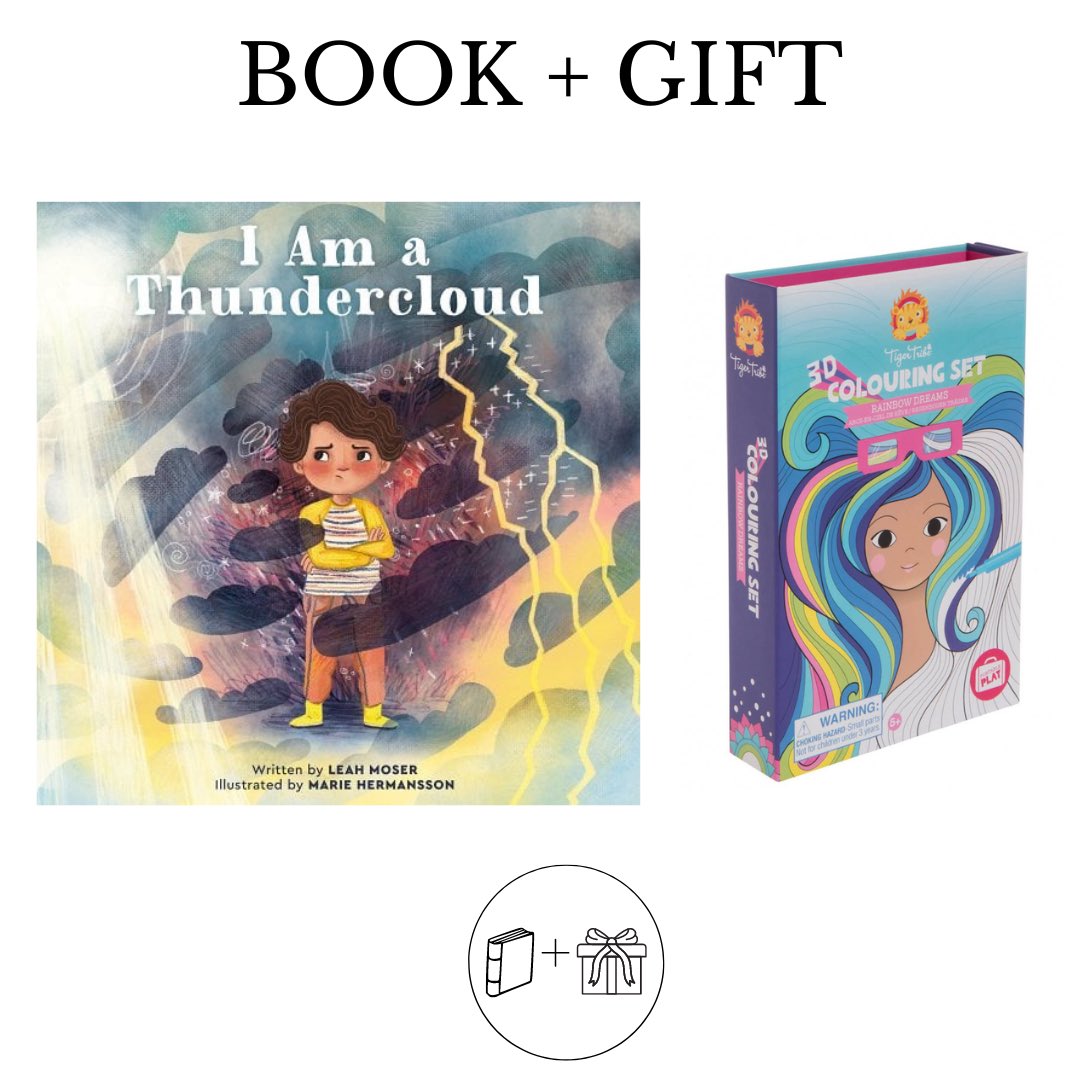 📕 + 🎁 #BOOKplusGIFT #Giveaway! Enter for a chance to win a copy of I AM A THUNDERCLOUD by @LeahMoserWrites #MarieHermansson AND this Rainbow 3D Coloring Set! How? 🌩️Like 🌩️RT/QT Bonus: Tag a friend! Extra entry: IG aimee.satterlee U.S. only. Giveaway ends 4/5/24!