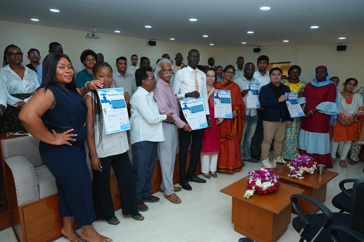 Smt. A. Vani Prasad IAS, principal secretary to Environment Forest Science and Technology (EFS&T) Government of Telangana and Director General EPTRI has released a poster prepared by EPTRI EIACP on 'World Water Day'