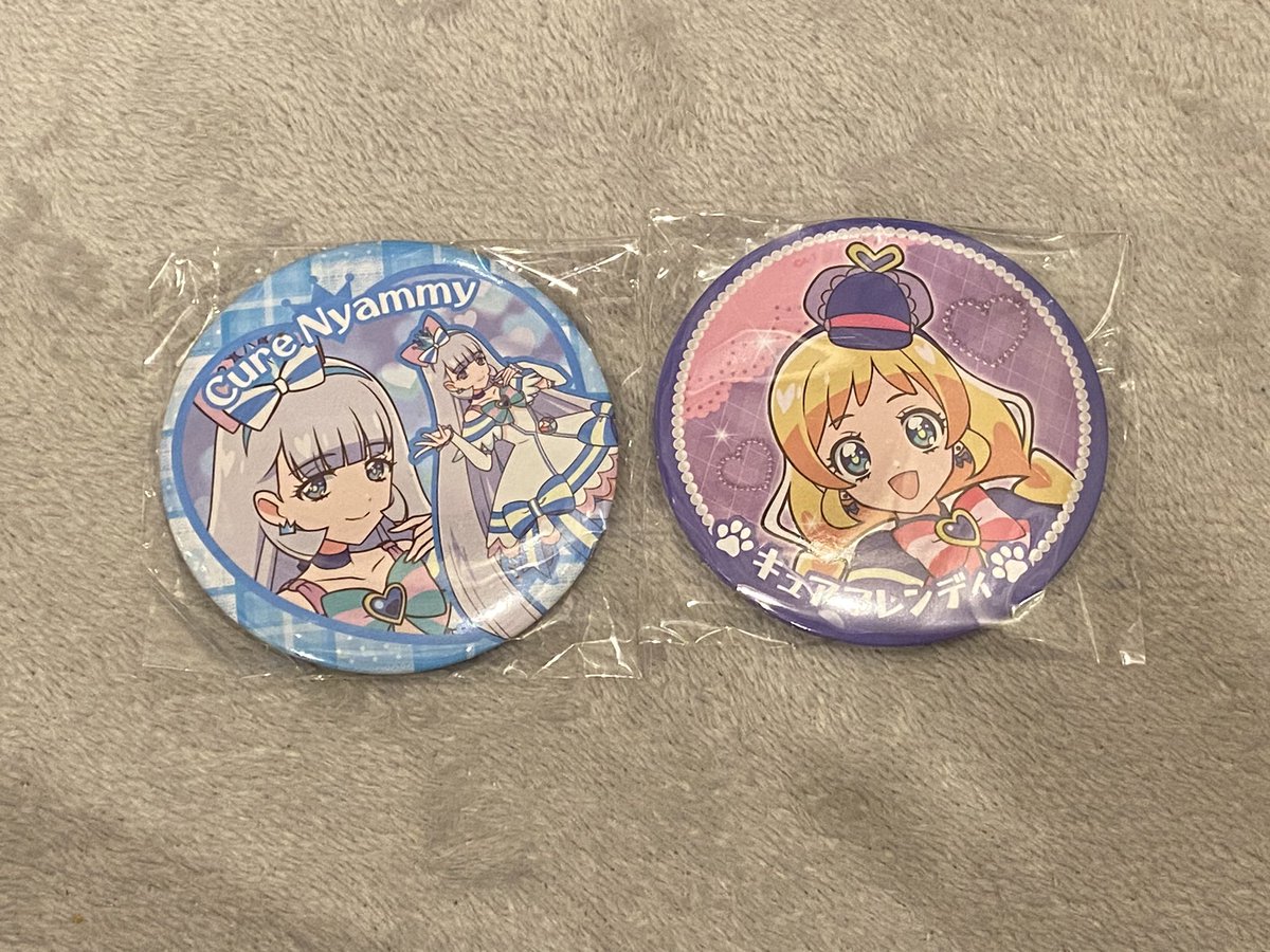 cure_fuwa's tweet photo. プリキュア  BIG缶バッジキャンデー　缶バッジ　交換

【譲】ニャミー、フレンディ
【求】ワンダフル単体　2種

1:1からの交換可能です。
郵送交換希望
検索からでもお気軽にお声がけください。 https://t.co/mDzwGLJOTF