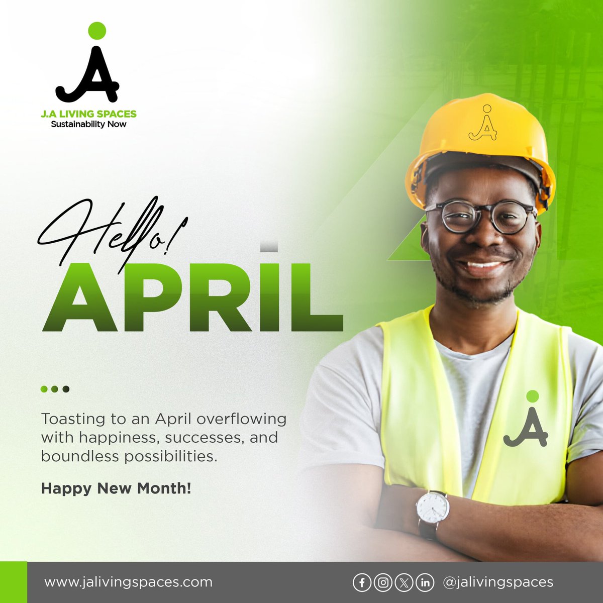 We wish you a Blessed and Fruitful April☘️
#april 
#HappyNewMonth