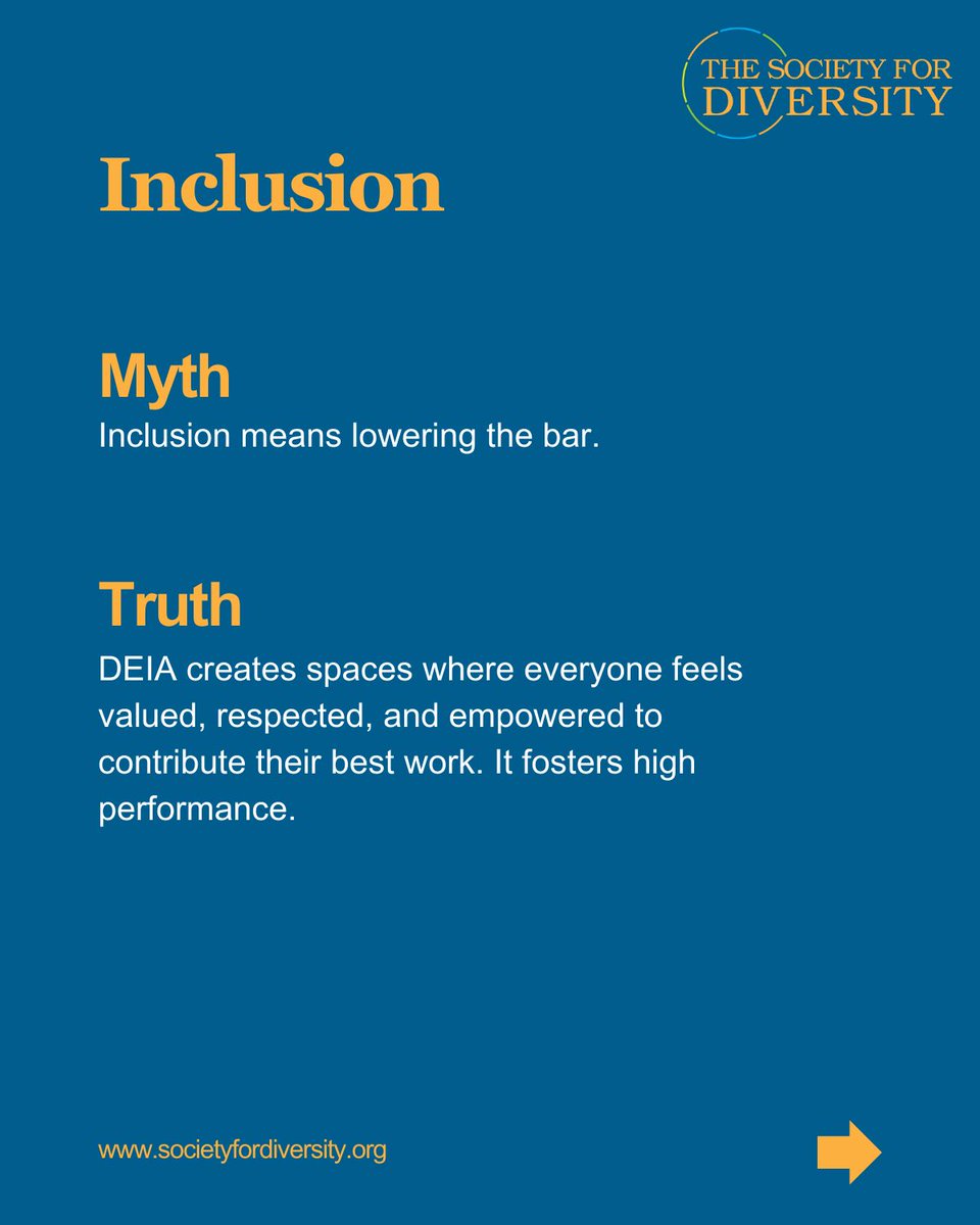 Misconceptions about #DEIA are holding us back. Let's debunk some myths for #CelebrateDiversityMonth!

#Belonging #WorkCulture #UnconsciousBias #LearningAndGrowing #BeTheChange #DEIA #BreakTheBias #LeadWithKindness #InclusiveLeadership