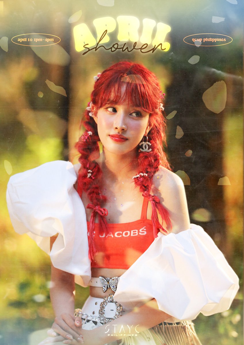 STAYCPH_'s tweet photo. [🎉]

Look alive, SWITHs! SPRING is coming to YOU!

In partnership with QCup Philippines, let's delight in this festivity together.

April Shower: A Shim Jayoon Birthday Cupsleeve Event

Register here🔗: https://t.co/XL8Y6Lp7lQ

#STAYC #스테이씨
#Yoon #윤
#APRILSHOWER💐 https://t.co/B3oGIwZX0T