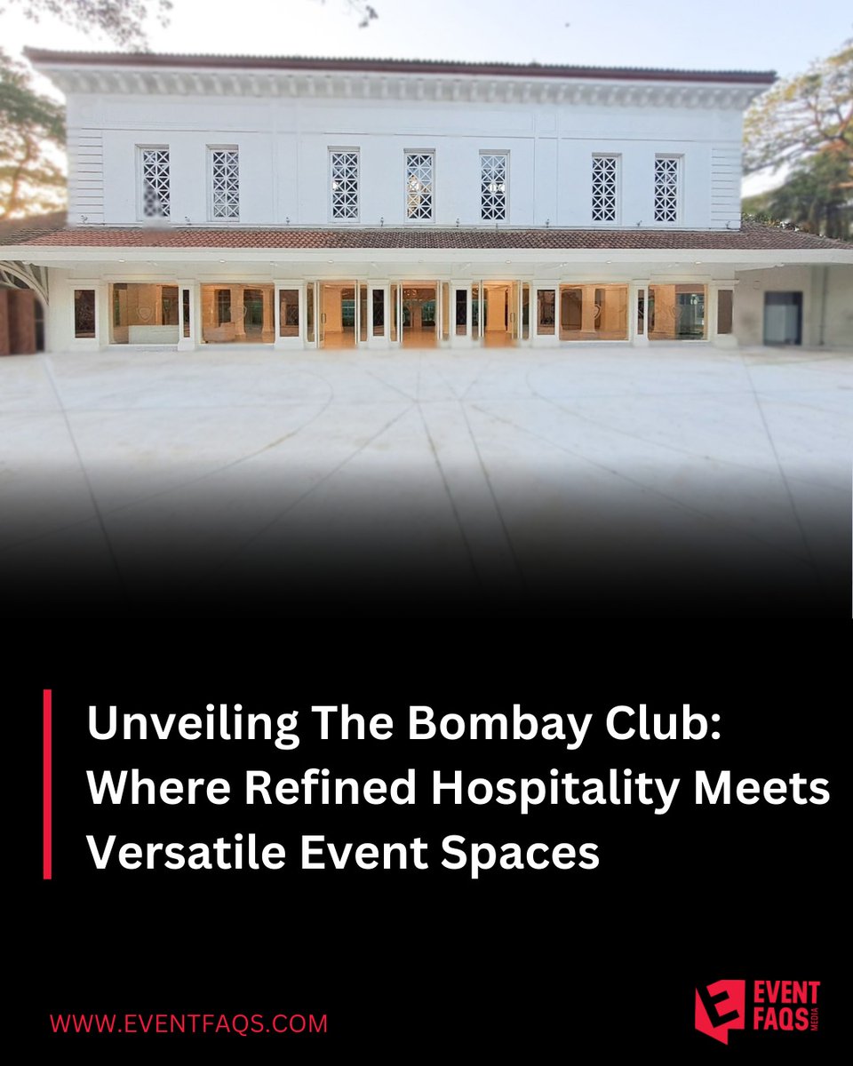 The Bombay Club embodies refined hospitality and offers versatile event spaces that blend natural beauty with modern comforts, creating memorable experiences. eventfaqs.com/news/ef-20330/…