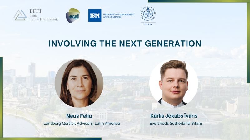 📢 Panel Spotlight! 👥Panelists: @NeusFCosta (@LGAssoc) and Kārlis Jēkabs Īvāns (@ESlawLV) will discuss the importance of having a clearly defined strategic ownership vision which considers the perspective of the next generation and integrating #sustainability into #corpgov of…