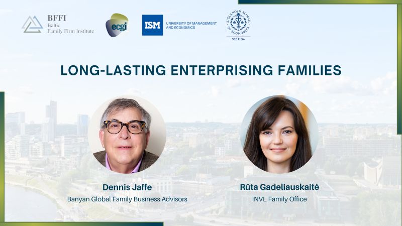 📢 Panel Spotlight! 👥Panelists: Dennis Jaffe (@BanyanFBA) will report on the key practices from his interview study of 100 large global family enterprises and Rūta Gadeliauskaitė (INVL Šeimos biuras) will be presenting about family constitutions. Join us for the…