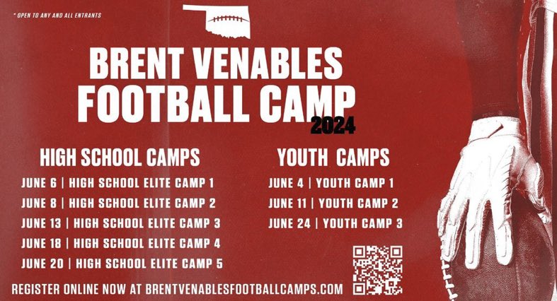 Thank you for the camp invite!🔥🔥 @CoachVenables @JayValai @CoachXBrew @CoachToddBates @OU_Football @CoachZAlley @coach_bhall @AndrewLee_CFB @RandallSweet5 @ParkerThune @Josh_Scoop @Bdrumm_Rivals @MikeRoach247 @JamesDJackson15 @CKennedy247 @PRZMichaelK @dhglover @PlayBookAthlete