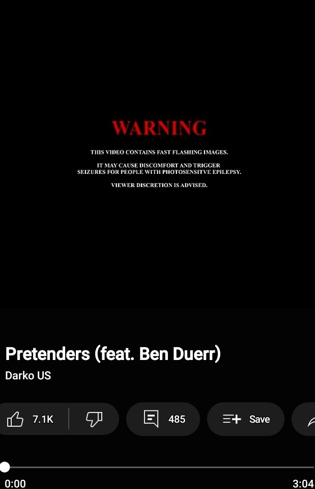 Darko, feat. Ben Duerr: 'Pretenders' music.youtube.com/watch?v=2q_fxR…
