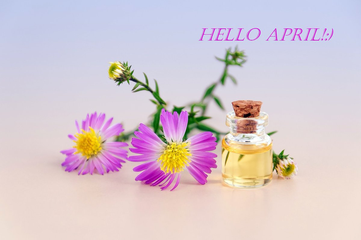 AromatherapyTod's tweet photo. Hello April, Hello Spring, and Hello to New Things!😀🍀🥀🐰🐰🌞❤️ https://t.co/zK4ZWWGzFF