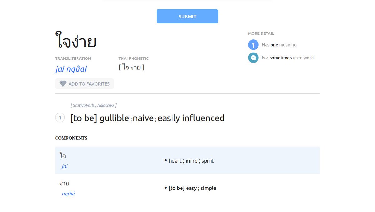 jxinformed's tweet photo. @AdamCSharp Appreciate your work, but the Thai word ใจง่าย is literally "heart" + "simple" = gullible. https://t.co/k6qIblUEte