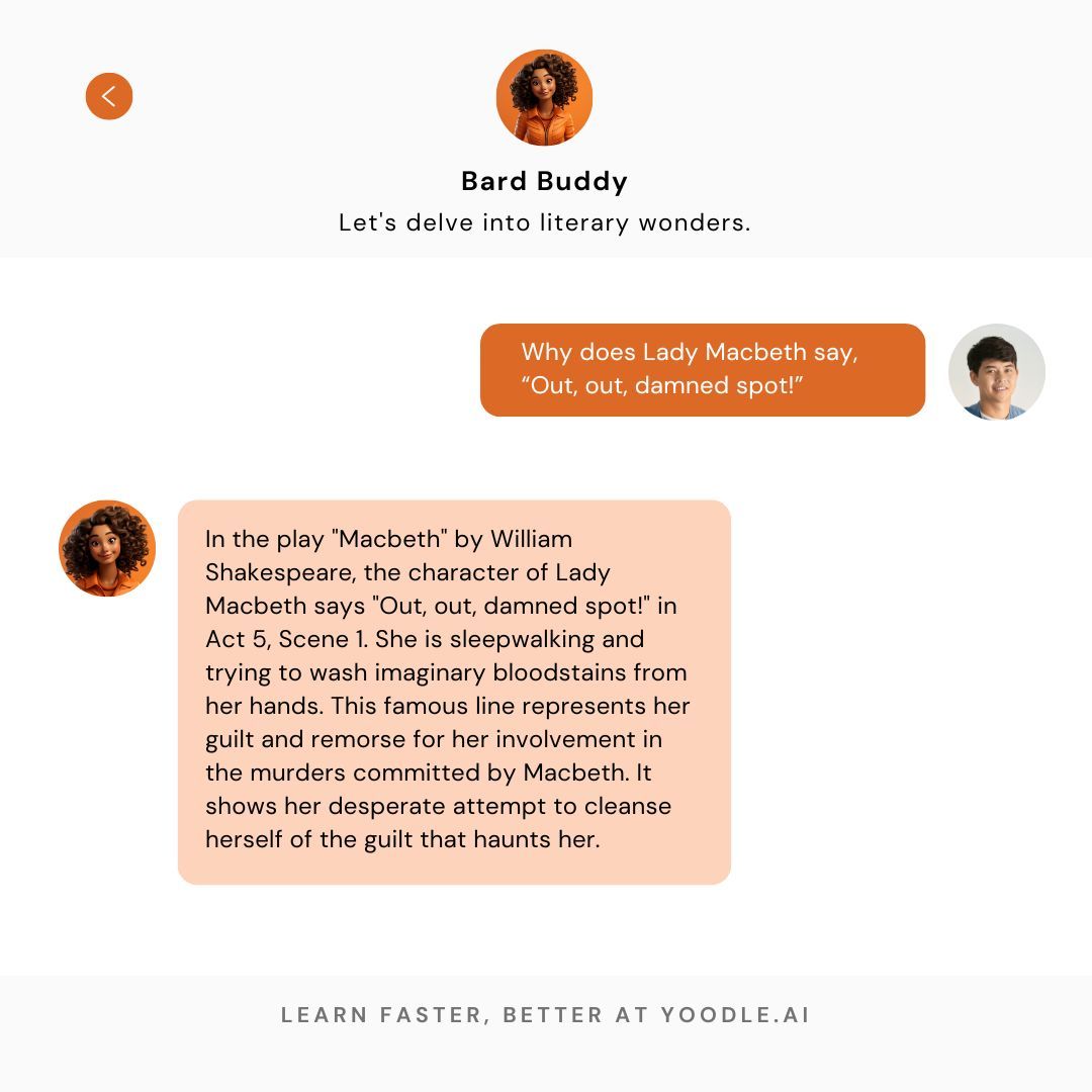 Bard Buddy on Yoodle AI simplifies complex literary concepts and facilitates enjoyable learning of literature. It's your ultimate guide in the English language arts realm, accompanying you on each literary exploration.

#AI #studywithai #learnwithai #aieducation