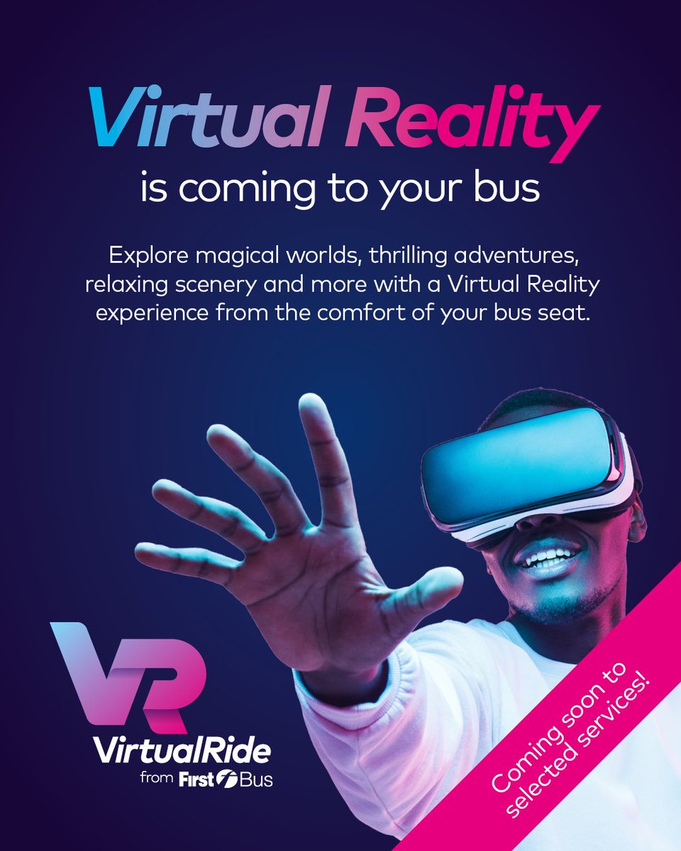 Embark on a ground-breaking journey as Virtual Reality arrives to revolutionise your bus journey. Soon, you will have the opportunity to escape the confines of your daily routine and immerse yourself in virtual worlds en route to your destination 👉 bit.ly/43SusSt