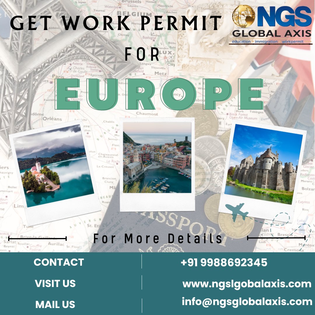 Ready to make your mark in Europe? NGS Global Axis is your gateway to exciting career opportunities across the continent! our streamlined work permit process ensures a smooth transition.
#workpermit #europeworkpermit #workvisa