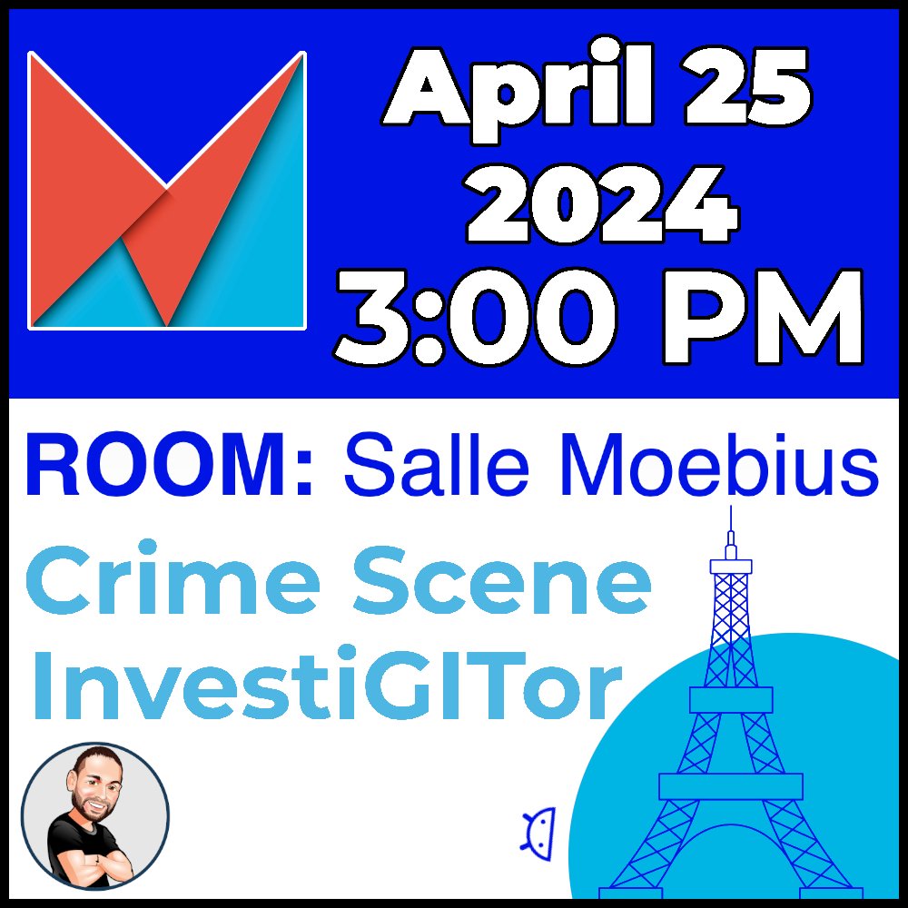 Ben_Kadel's tweet photo. Awww yiss!
The @AndroidMakersFR 2024 Agenda is out...

Here is my slot... 25th April at 1500!
➡️ Crime Scene InvestiGITor! ⬅️

If you're attending makers in paris 🇫🇷 and wanna have fun and learn how solve git crimes then this is the place to be...

#androidmakers2024 #paris https://t.co/X8Coz2Tnjw
