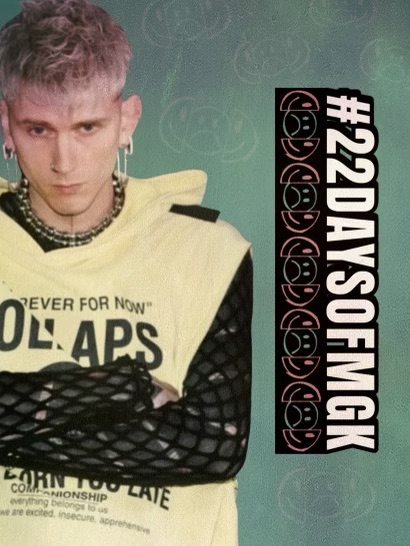 thebagelsgc's tweet image. in honor of @machinegunkelly's birthday month, we're gonna do #22DAYSOFMGK again!!! 
use the hashtag while answering too!
RT to spread 😌

ty to @machineguncol for making this lovely cover 🖤