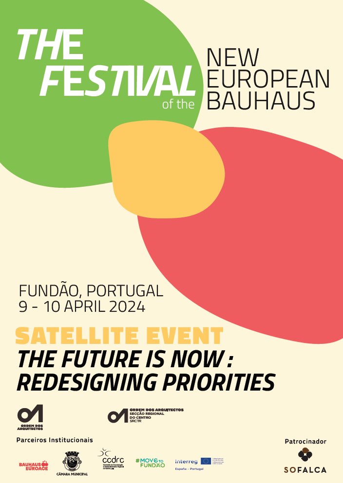 Los próximos días 🗓️9 y 10 de abril se celebra en la localidad de 📌Fundão @CCDRCentro un evento satélite del “New European #Bauhaus #Festival”. ℹ️ Información e 📝inscripción en el enlace de la web @EUROREG_EUROACE 👇🏻 euro-ace.eu/noticias/funda…