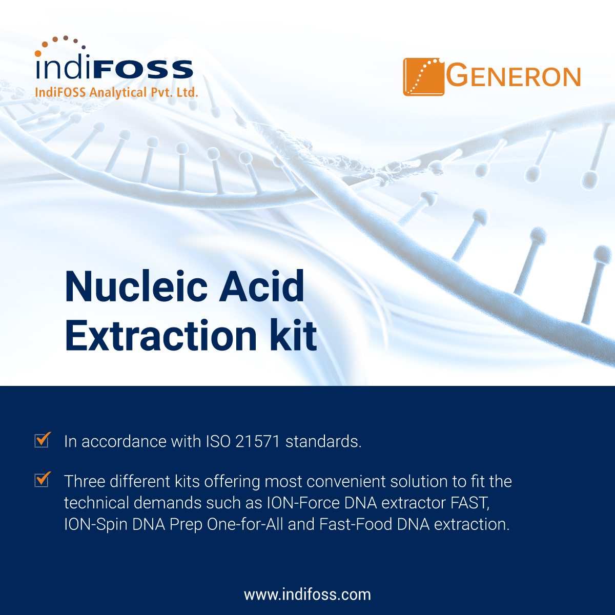 Nucleic Acid Extraction Kit

To know more visit our website idm.in/jvuhzhR  or call +91 72269 93030.

#indifoss #generon #nucleicacidextraction #virus #microbiologyanalysis #foodborneviruses #dnaextraction