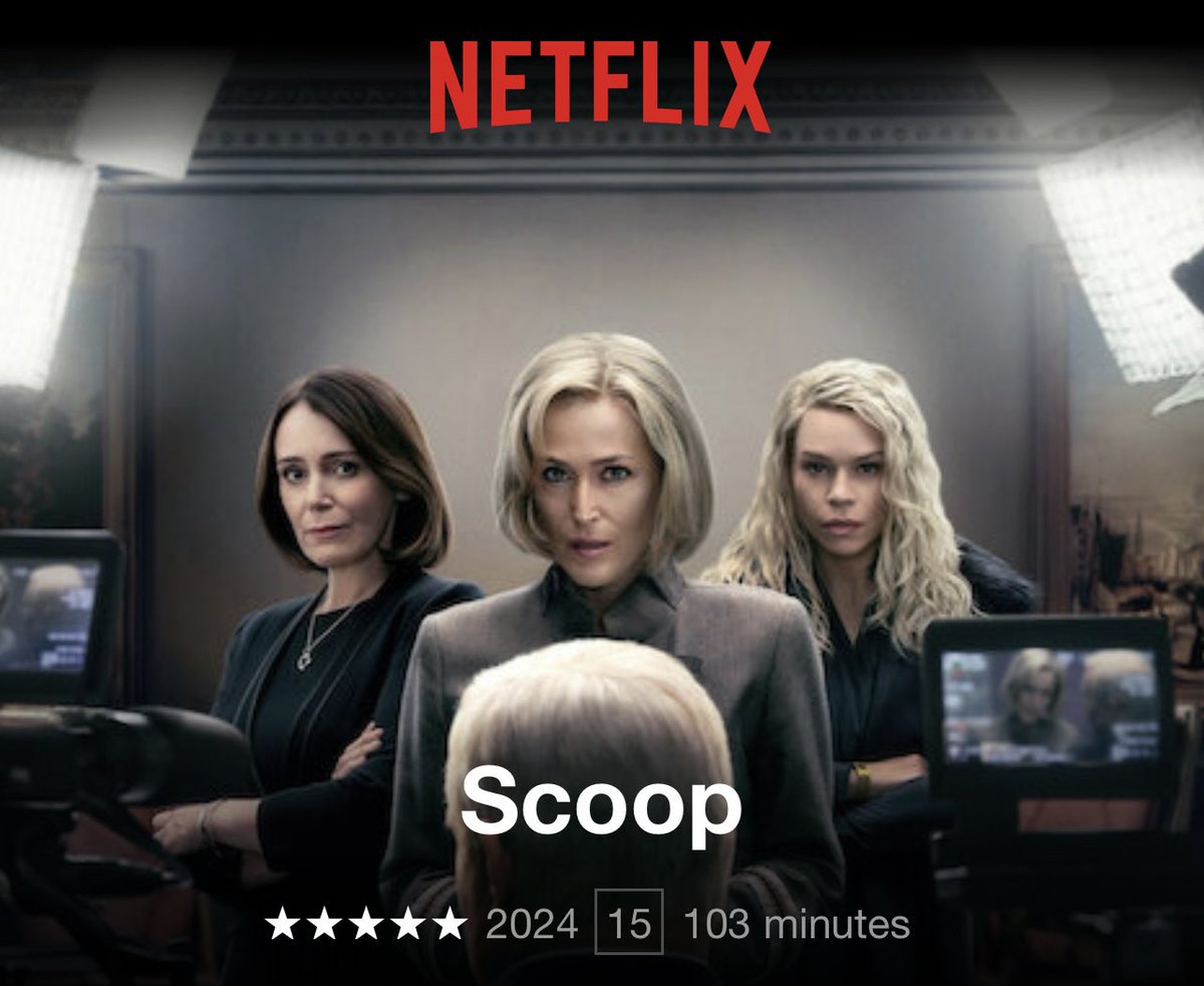 4 days to go 🍿🎞️

#Scoop #KeeleyHawes #GillianAnderson #BilliePiper #RufusSewell