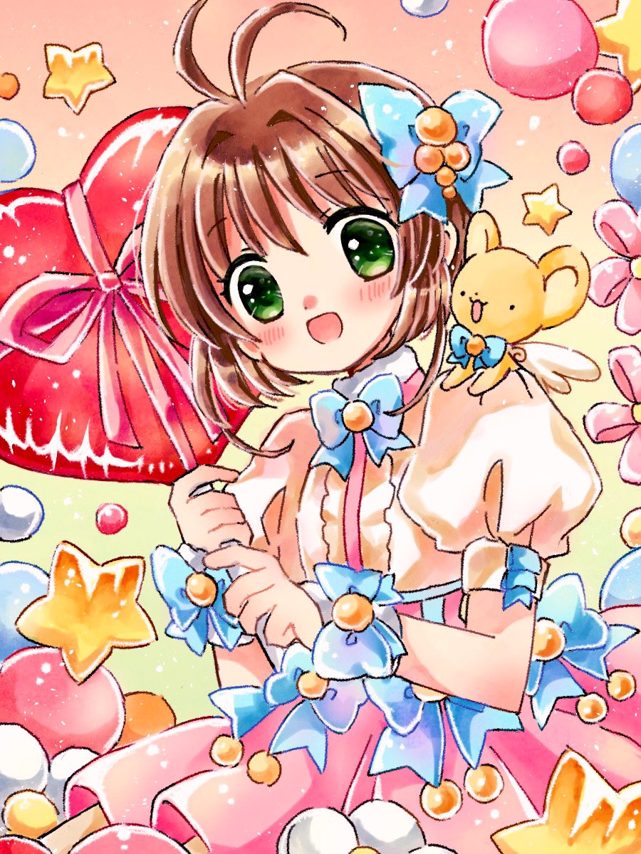 ケロちゃん ,木之本桜 「おめでとう #木之本桜誕生祭2024 」|るく🌸のイラスト