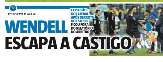 Como é que uma tentativa de agressão fica fora do relatório do árbitro? 

Surreal. 🤣