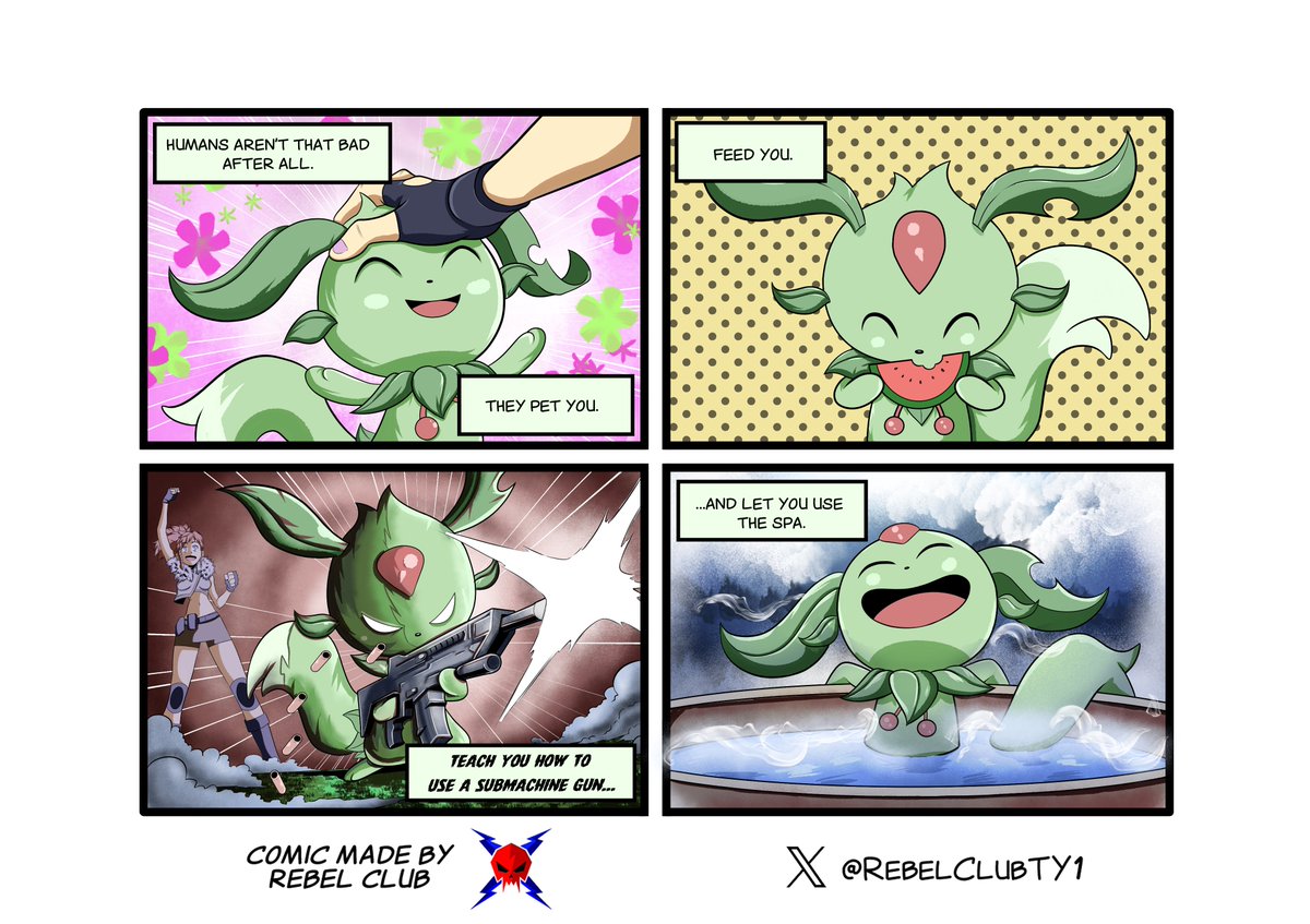 RebelClubTY1's tweet photo. @Palworld_EN Hi, we are Rebel Club and we are big fans, we loved making this comic, we also sent you a message with more information about us. https://t.co/NjQGXN0XV0
