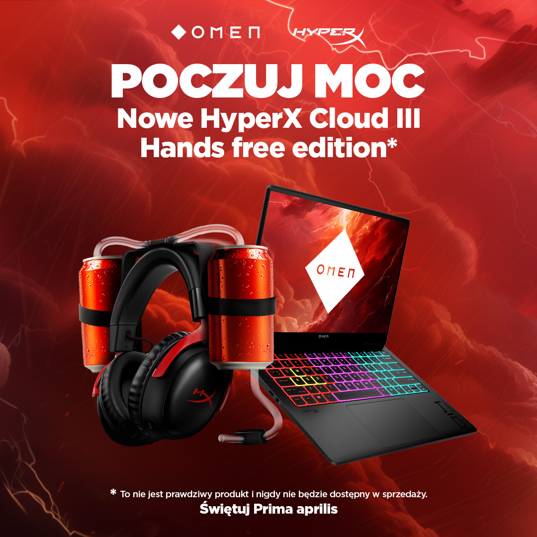 OmenPolska's tweet photo. Prawdziwy zestaw marzeń! 
W jakiej grze sprawdziłby się najlepiej? 

HyperX Cloud III Hands free edition* 🎧 https://t.co/w061cCoX7n