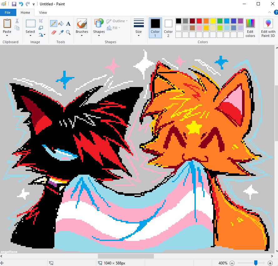 a happy late trans day of visibility🐱#warriorcats