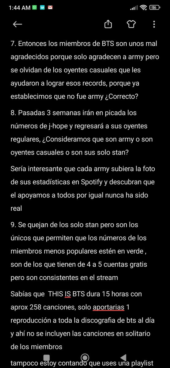136Bts13's tweet photo. @doughnutae_ Imagina que es lunes, como buena army tienes una cuenta premium y toca hacer stream a RM, reproduces tu playlist de 16 horas (this is RM tarda 2 horas y tiene 35 canciones)
16÷2=8 , 35x8 = 280 1,241,000÷280=4,433 army https://t.co/1Rhq6N7JqP