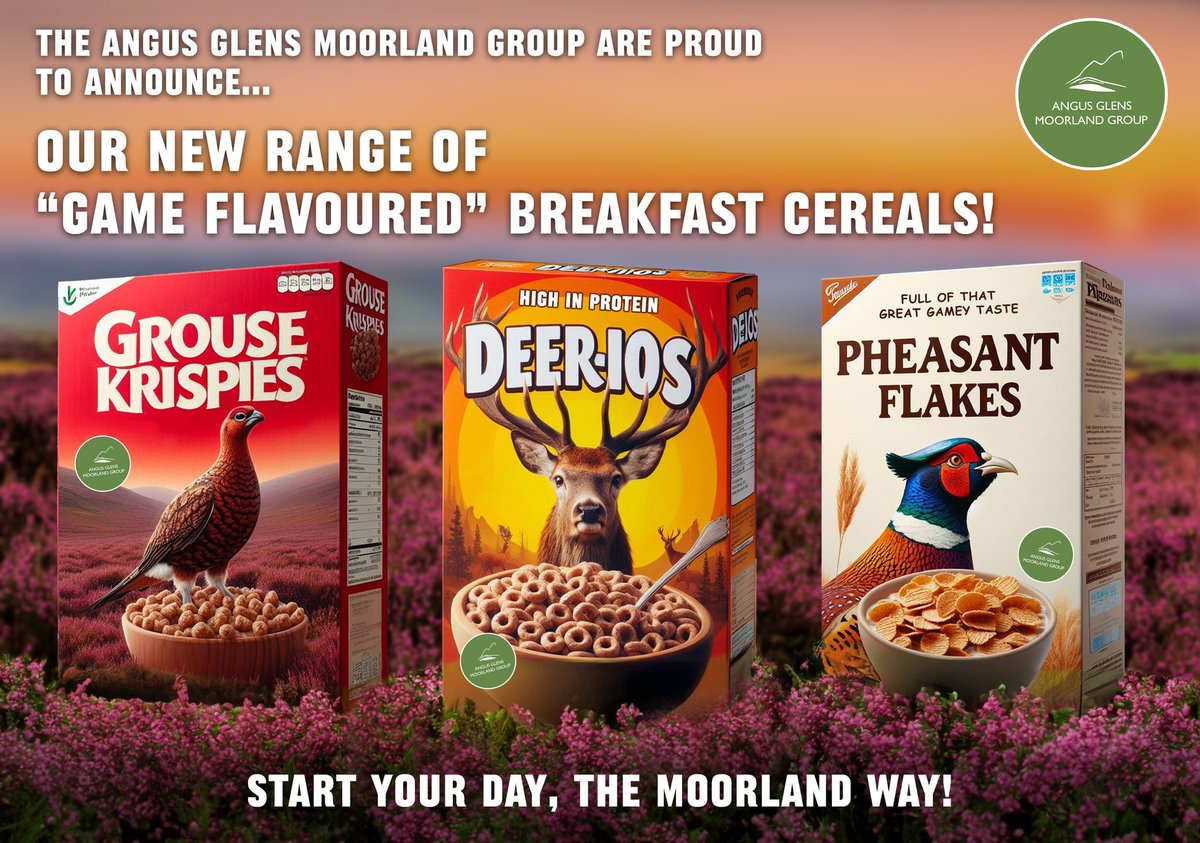 📣 GAME FLAVOURED BREAKFAST CEREAL! 📣 Game is such an important part of a healthy diet and more people need to try it! But we’ve never seen game introduced into the breakfast aisle so we thought we’d change that. Start your day, the moorland way! #venison #redgrouse #pheasant